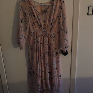 Light pink floral dress